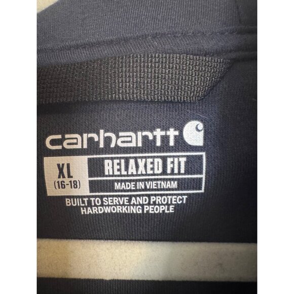 Carhartt Hoodie Womens Relaxed Fit Size XL Navy Blue NWT 16/18 Pockets - Picture 6 of 10